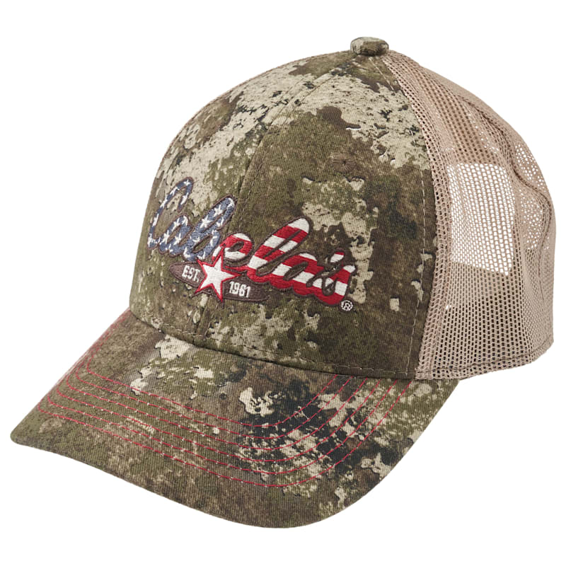 Cabela's Patriotic Logo Mesh-Back Cap for Ladies