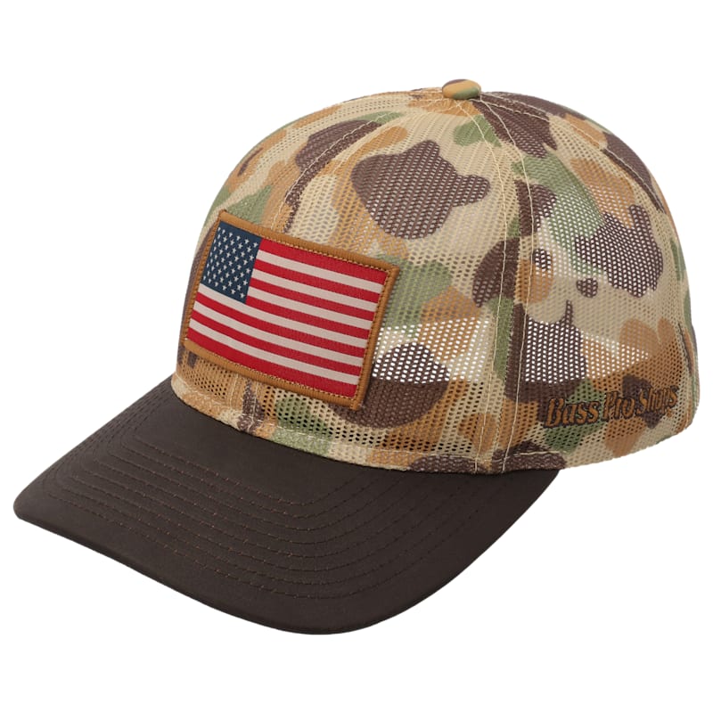 Bass Pro Shops Full-Mesh Flag Cap
