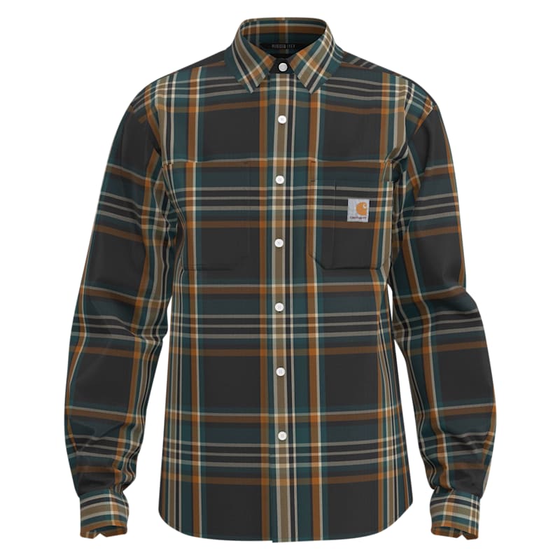 Carhartt Relaxed-Fit Midweight Long-Sleeve Flannel Shirt for Men