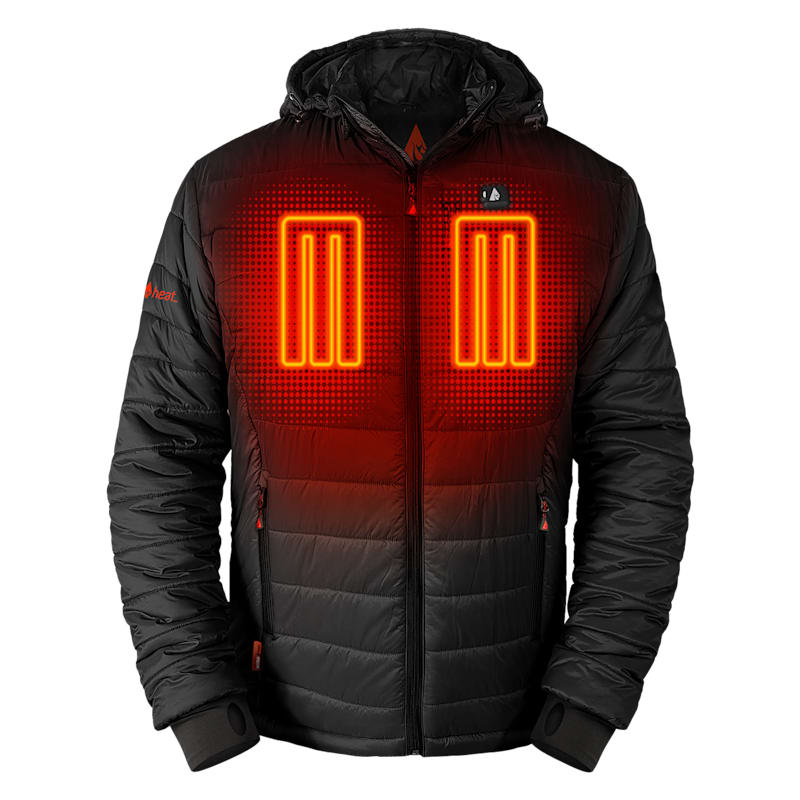 ActionHeat 5V Battery Heated Insulated Puffer Jacket with Hood for Men