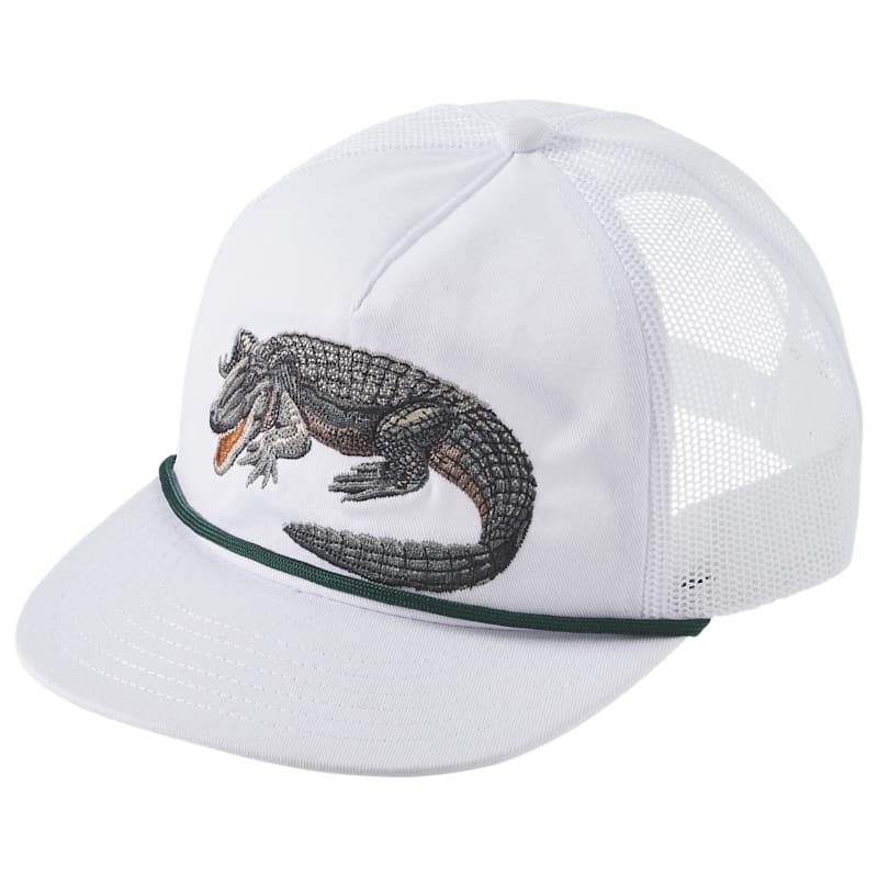 Bass Pro Shops Embroidered Alligator Mesh Snapback Cap