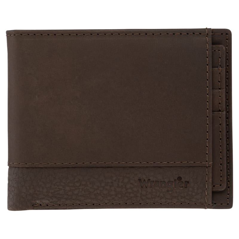 Wrangler Bifold Wallet with Pass Case for Men