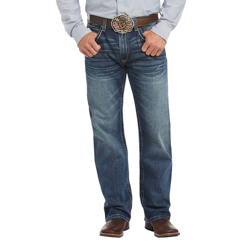 Ariat M4 Low-Rise Stretch Preston Boot-Cut Jeans for Men