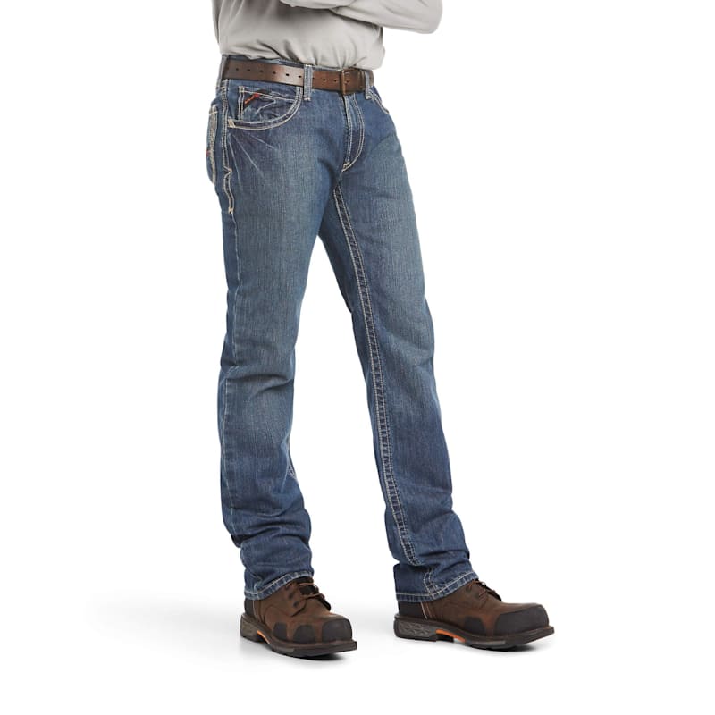 Ariat Flame-Resistant M4 Relaxed Boundary Boot-Cut Jeans for Men
