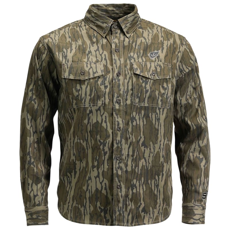 Blocker Outdoors Finisher Fused Cotton Field Long-Sleeve Button-Down Shirt for Men