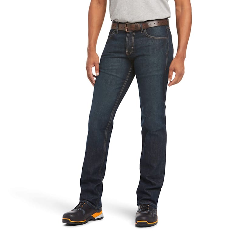 Ariat Rebar M7 Slim DuraStretch Basic Stackable Straight-Leg Jeans for Men