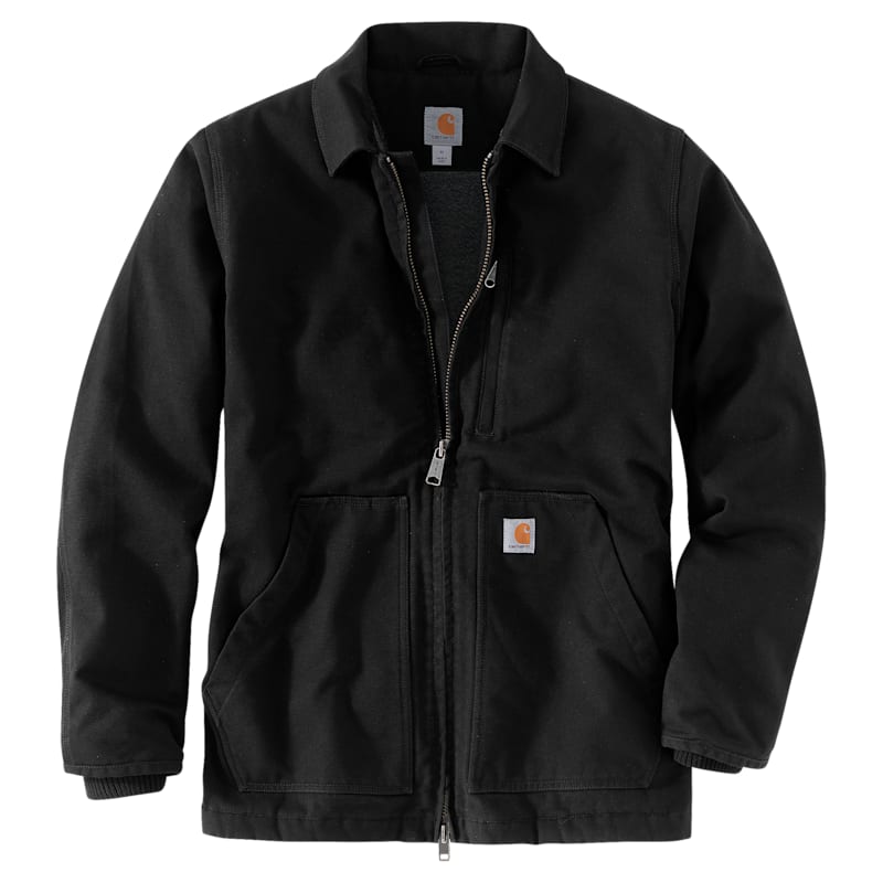 Carhartt Loose-Fit Washed Duck Sherpa-Fleece Lined Coat for Men
