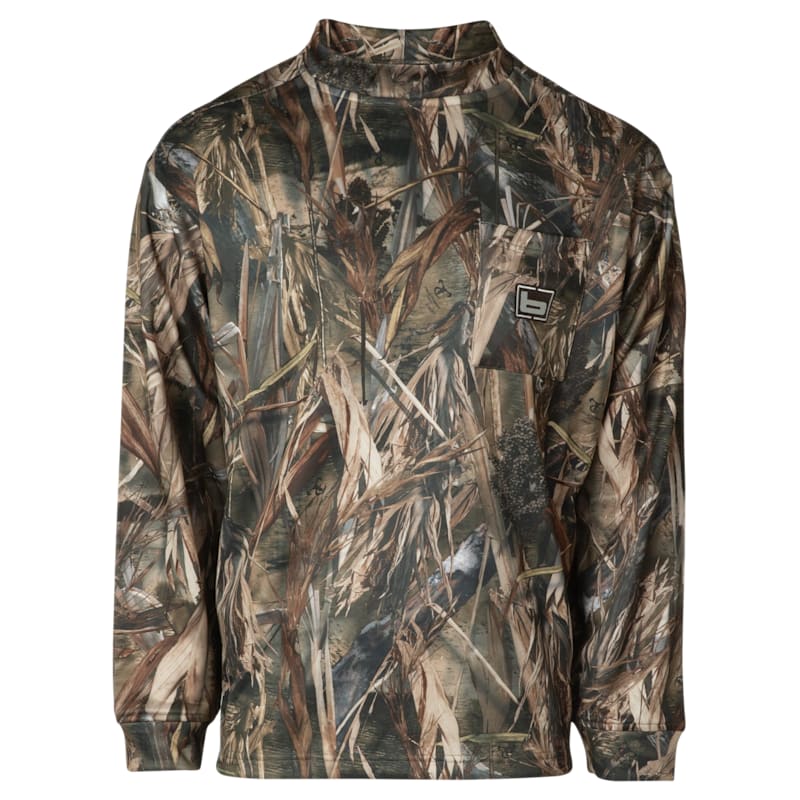 Banded Tec Fleece Mock Neck Shirt