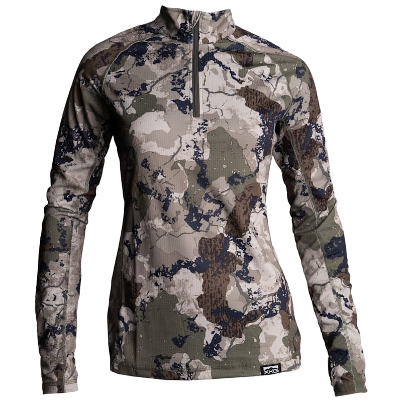 Kings Camo XKG Elevation Quarter-Zip Long-Sleeve T-Shirt for Ladies