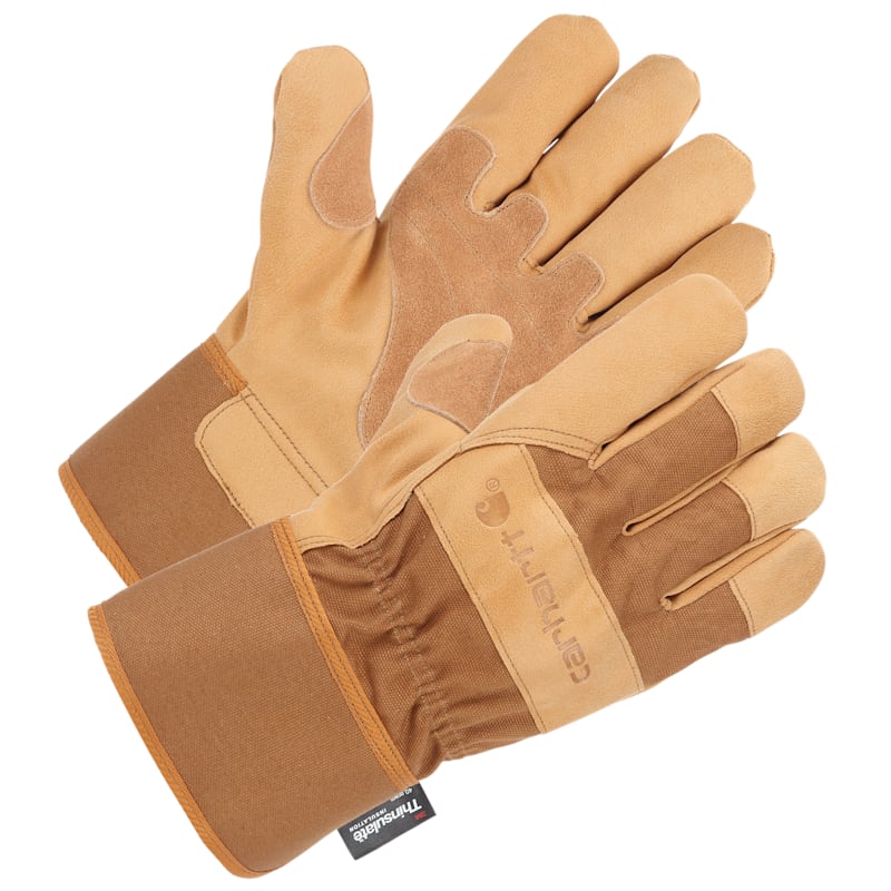 Carhartt Insulated Duck Synthetic Leather Safety Cuff Gloves