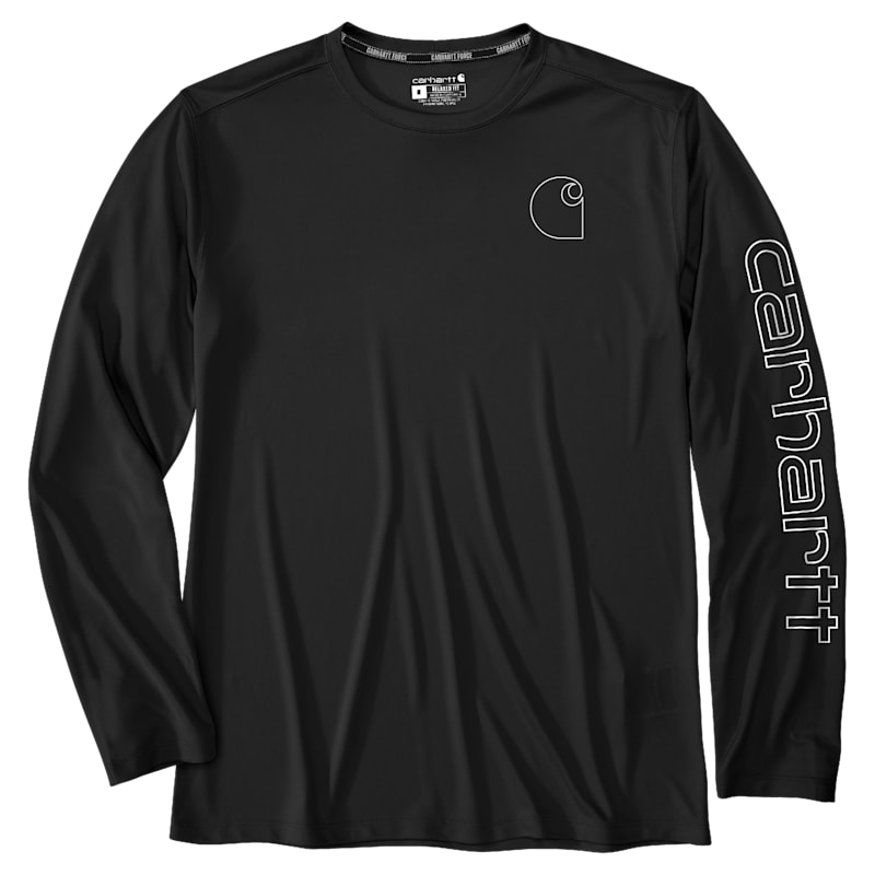 Carhartt Force Sun Defender Logo Graphic Lightweight Long-Sleeve T-Shirt