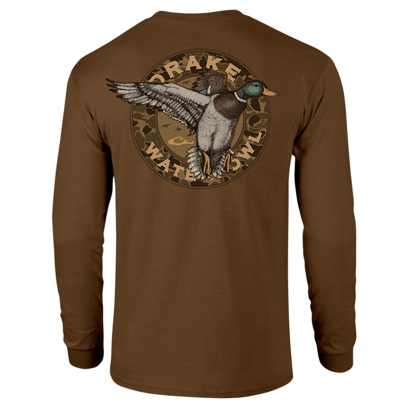 Drake Waterfowl Circle Mallard Long-Sleeve T-Shirt