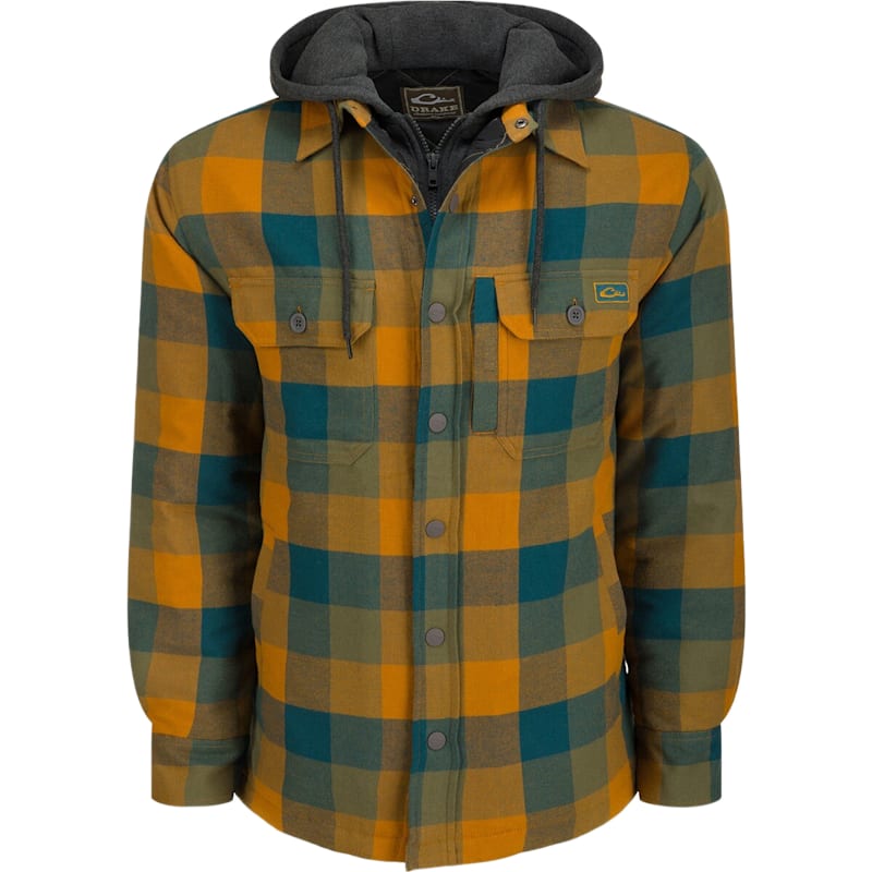 Drake Waterfowl The Campfire Flannel Hoodie