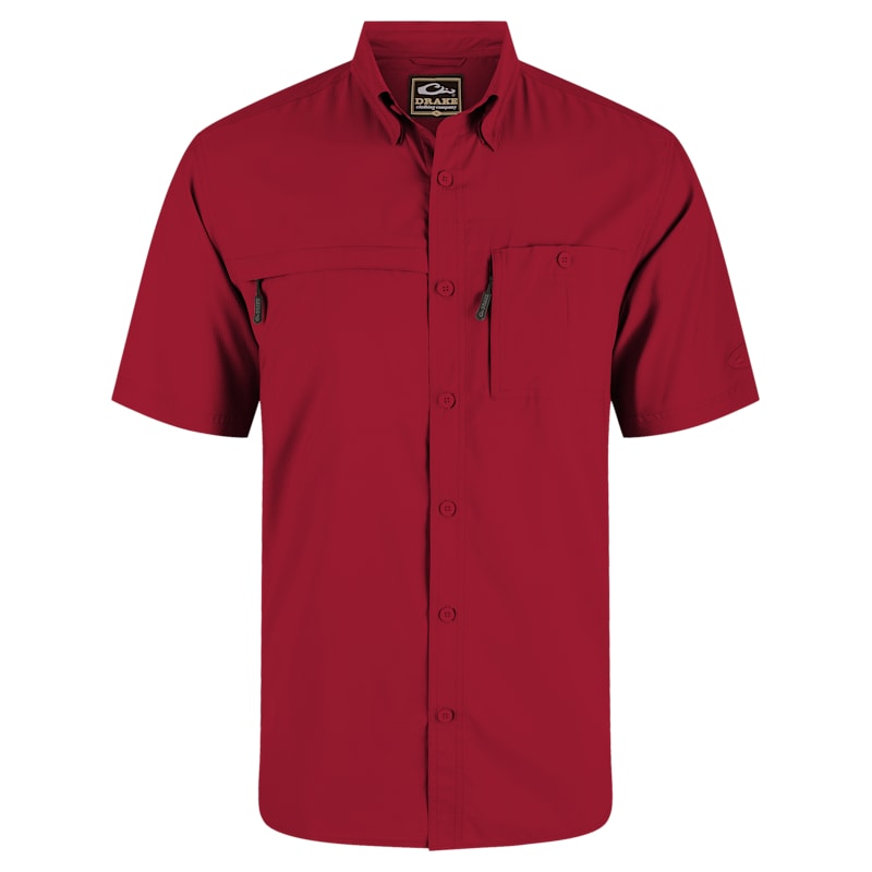 Drake 8-Shot Flyweight Short-Sleeve Button-Down Shirt