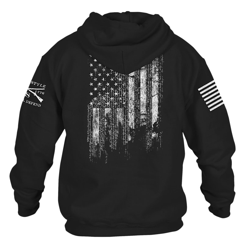 Grunt Style 1776 Flag Long-Sleeve Hoodie