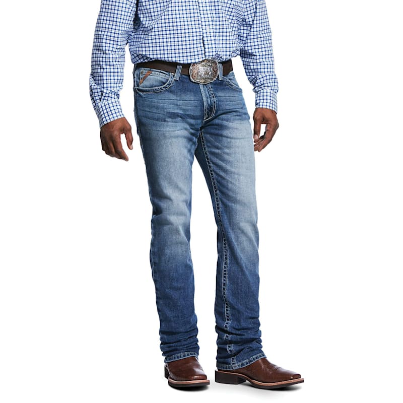 Ariat M4 Low Rise Stretch Shoreway Stackable Straight Leg Jeans for Men