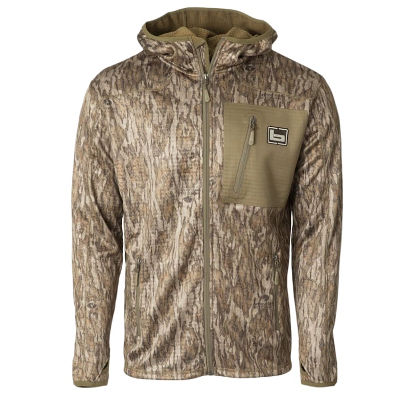Banded Hooded Fleece Jacket