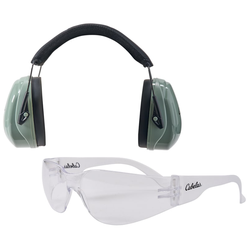 Cabela's Small-Frame Earmuffs and Shooting Glasses Combo