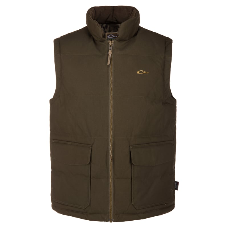 Drake Waterfowl LST Featherless Down Dry Waxed Cotton Vest