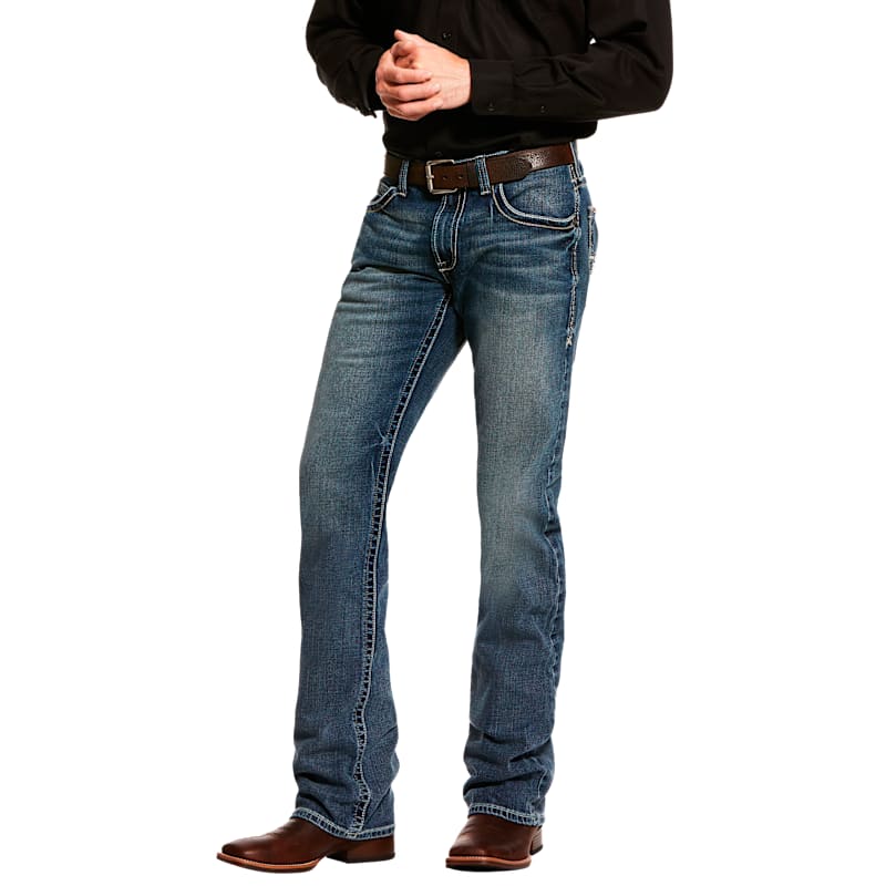 Ariat M5 Slim Stretch Adkins Stackable Straight-Leg Jeans for Men