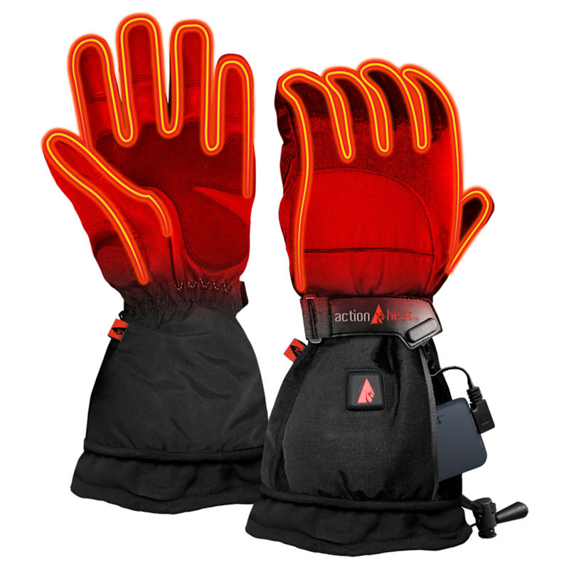 ActionHeat 5V Battery Heated Snow Gloves for Men