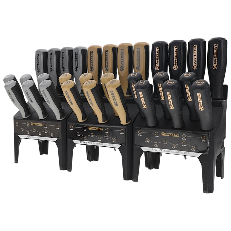 Wheeler 30-Piece Benchtop Screwdriver Set