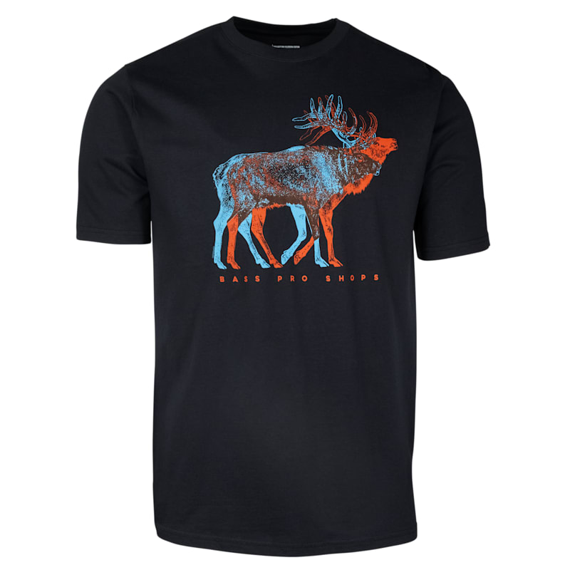 Bass Pro Shops Double Exposure Elk Short-Sleeve T-Shirt for Men