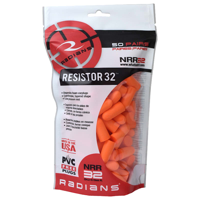 Radians Disposable Foam Earplugs