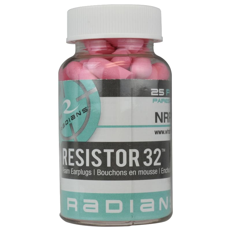 Radians Resistor 32 Disposable Earplugs
