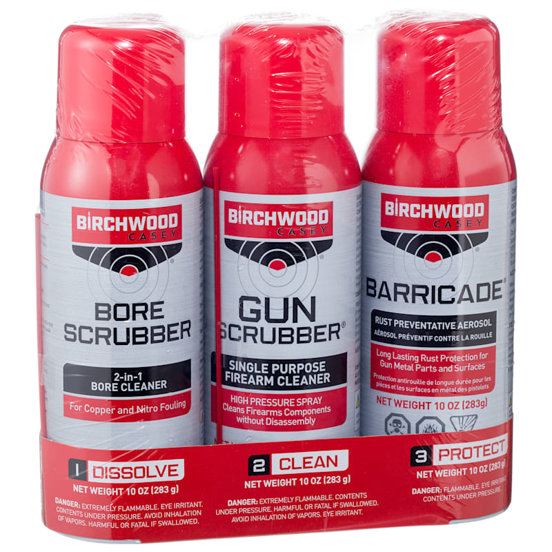 Birchwood Casey 1-2-3 Aerosol Gun Cleaning Products Value Pack