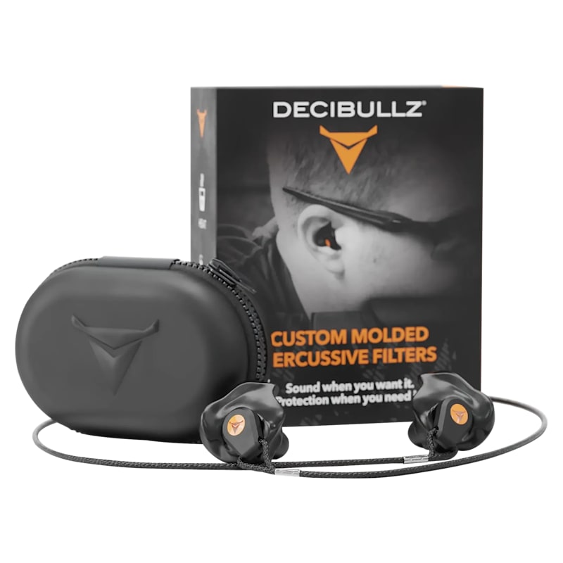 Decibullz Custom-Molded Percussive Shooting Filter Earplugs