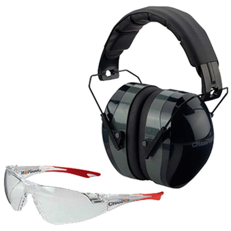 Champion Shooting Earmuffs and Glasses Combo