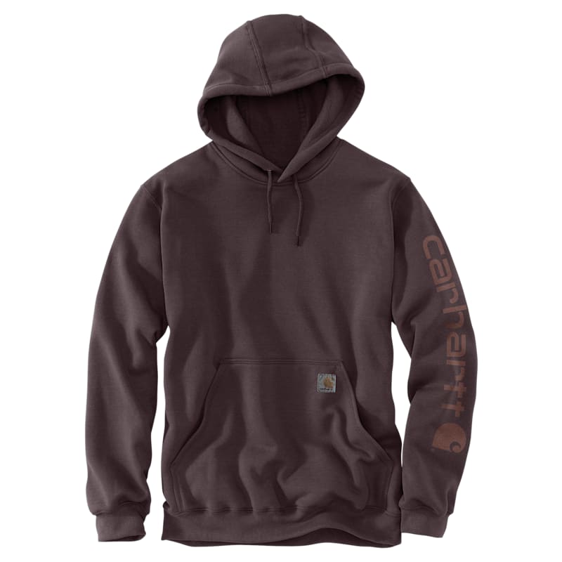 Carhartt Relaxed-Fit Garment-Dyed Graphic Long-Sleeve Hooded Sweatshirt
