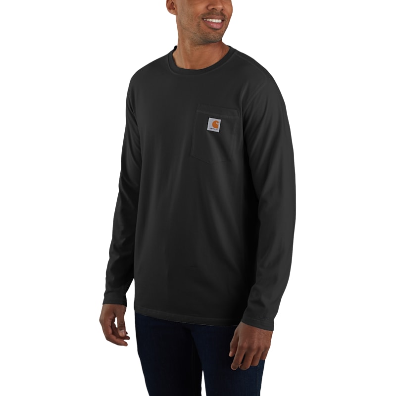 Carhartt Force Relaxed-Fit Midweight Long-Sleeve Pocket T-Shirt for Men