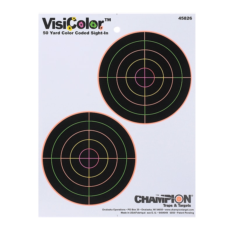 Champion VisiColor Double Bulls-Eye Shooting Target