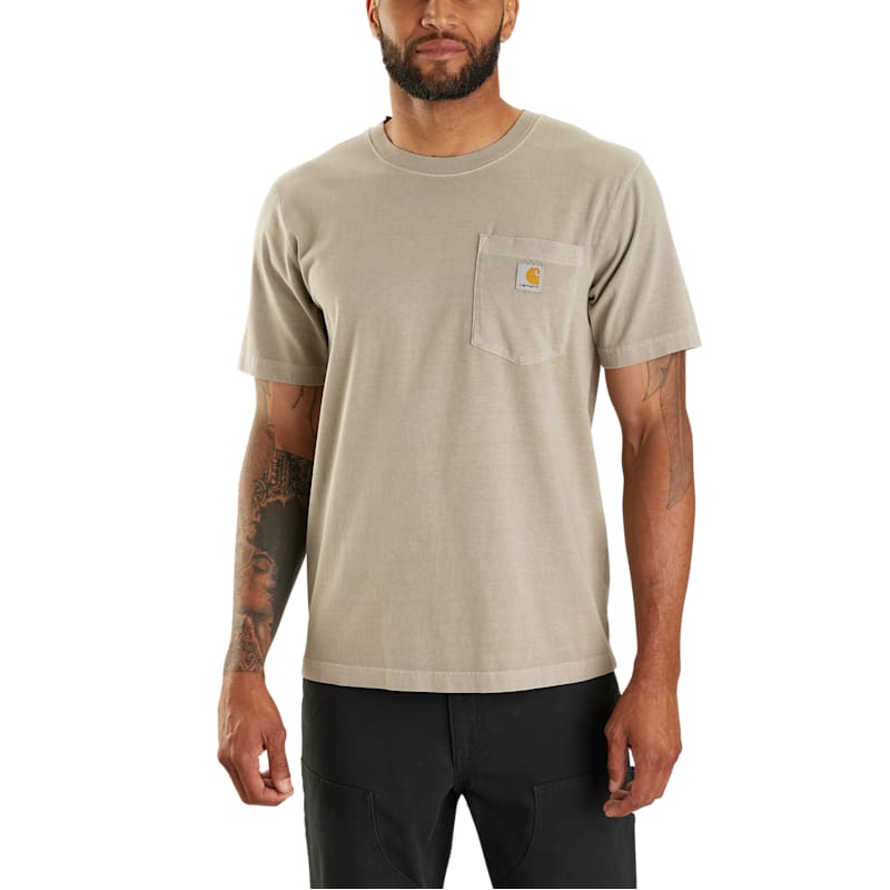 Carhartt Relaxed-Fit Lightweight Garment-Dyed Short-Sleeve Pocket T-Shirt