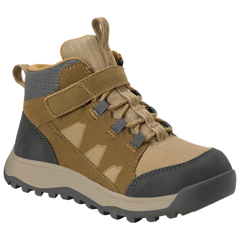 Bass Pro Shops Little Kids Peak Mid Strap Hiking Boots for Toddlers