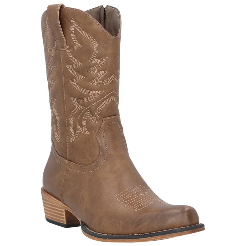 Natural Reflections Conway Side-Zip Western Boots