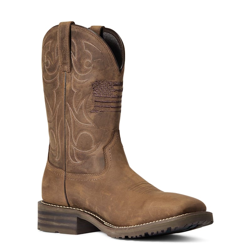 Ariat Hybrid Patriot Waterproof Western Boots for Men