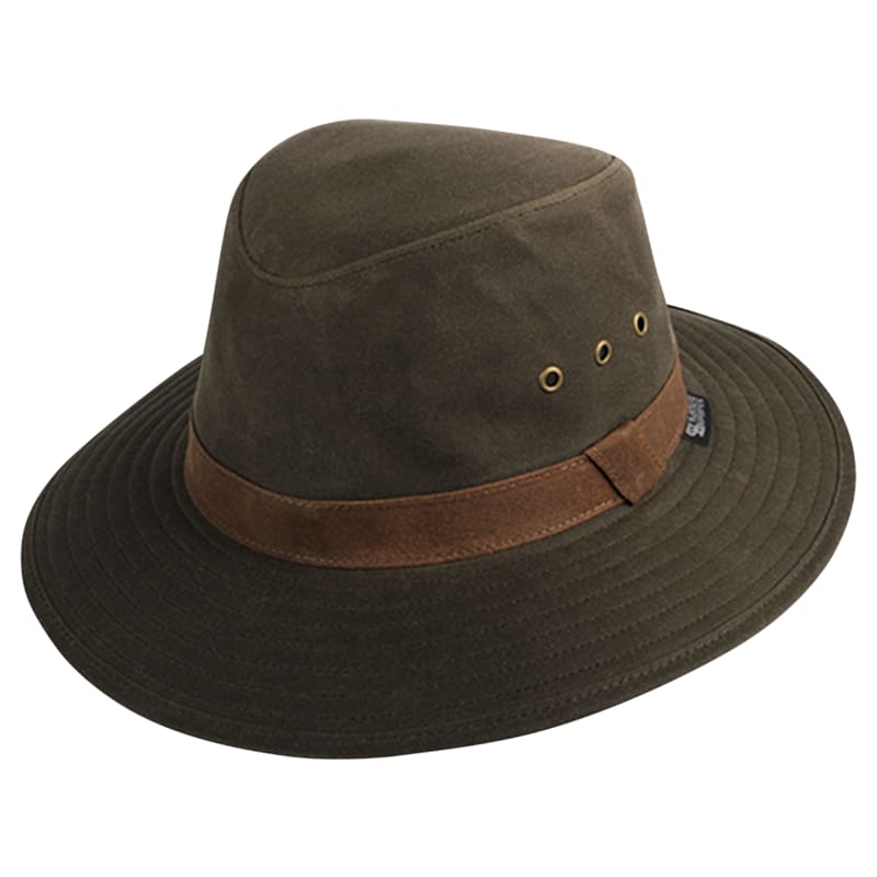 Kanut Sports Delano Waxed-Cotton Waterproof Safari Sun Hat