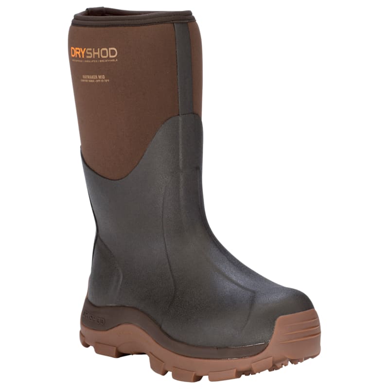 Dryshod Haymaker Mid Rubber Boots for Men
