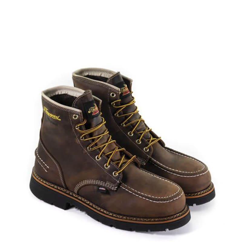 Thorogood 1957 Series Trail Crazyhorse Waterproof Moc Toe Steel Toe Work Boots for Men