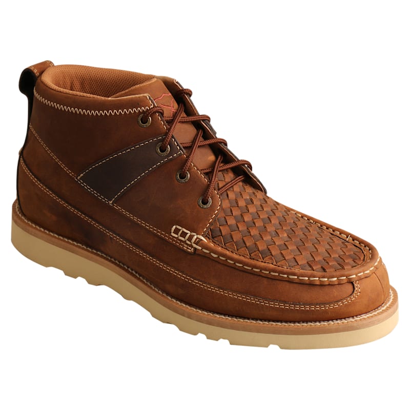 Twisted X Woven Saddle Wedge-Sole 4" Boots for Men