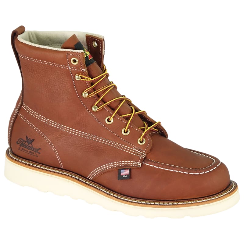 Thorogood American Heritage Moc Toe MAXWear Wedge Work Boots for Men