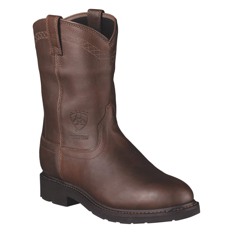 Ariat Sierra H2O Waterproof Pull-On Work Boots for Men