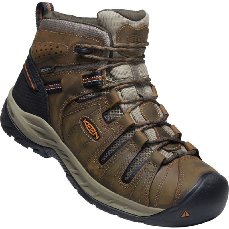 KEEN Utility Mid Flint II Waterproof Soft Toe Work Boots for Men