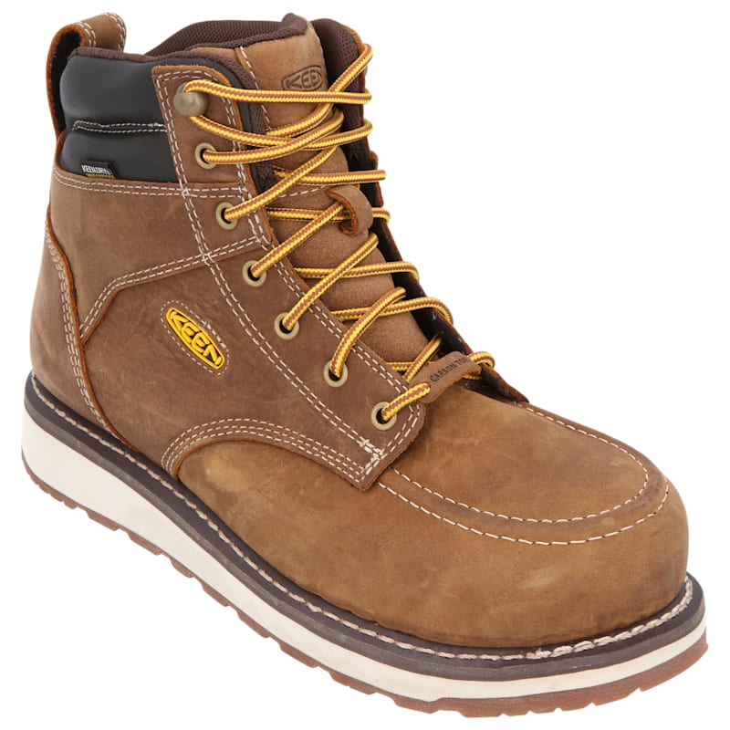 KEEN Utility Cincinnati Waterproof Carbon-Toe Work Boots for Men