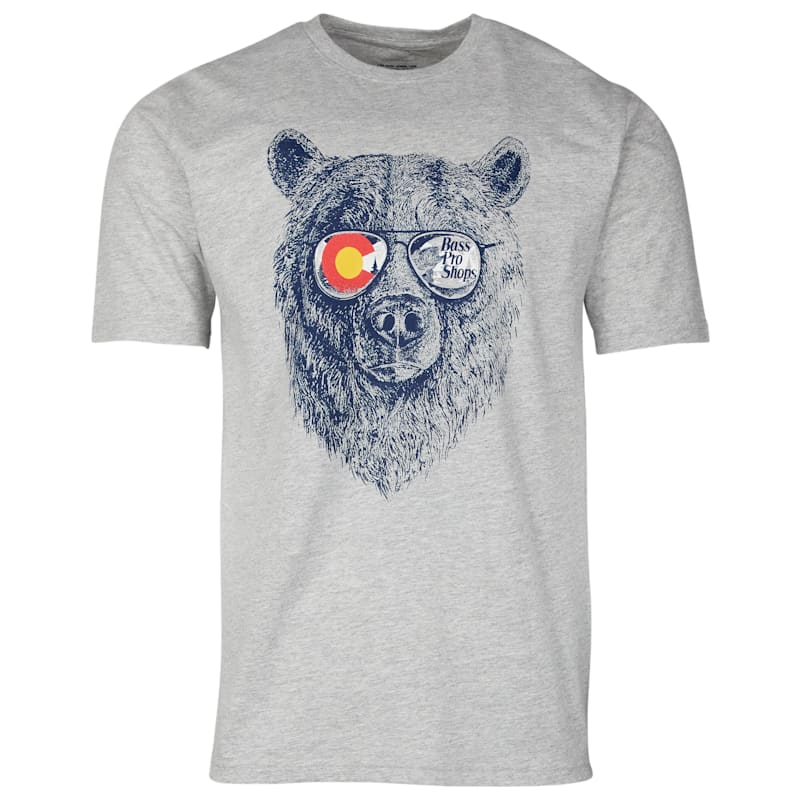Bass Pro Shops Colorado Sunglasses Bear Short-Sleeve T-Shirt for Men