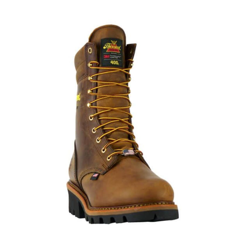 Thorogood Logger Series Insulated Waterproof Steel Toe Work Boots for Men