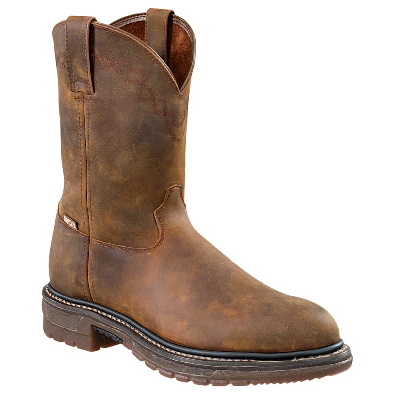 ROCKY Ride Round Toe Roper Boots for Men